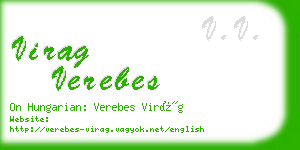 virag verebes business card